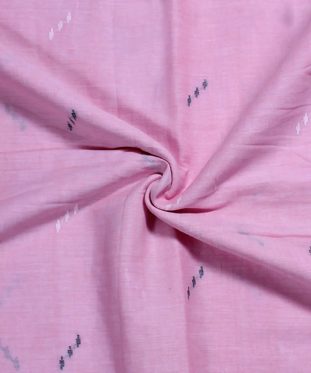 0.84m Pink muslin jamdani handloom fabric