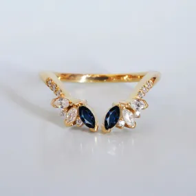 14K and 18K Sapphire Divine Wing Ring