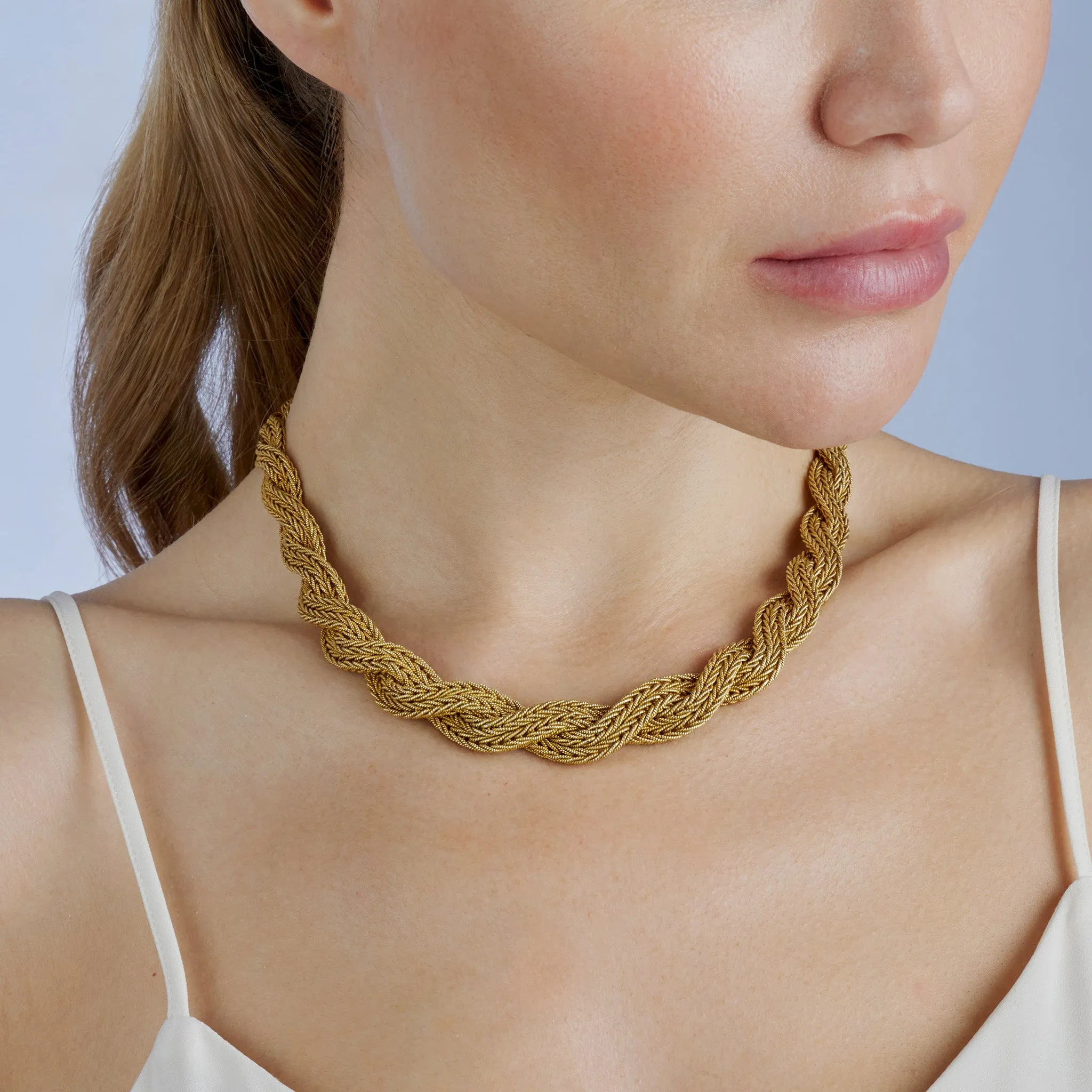 18K Gold Rope Necklace