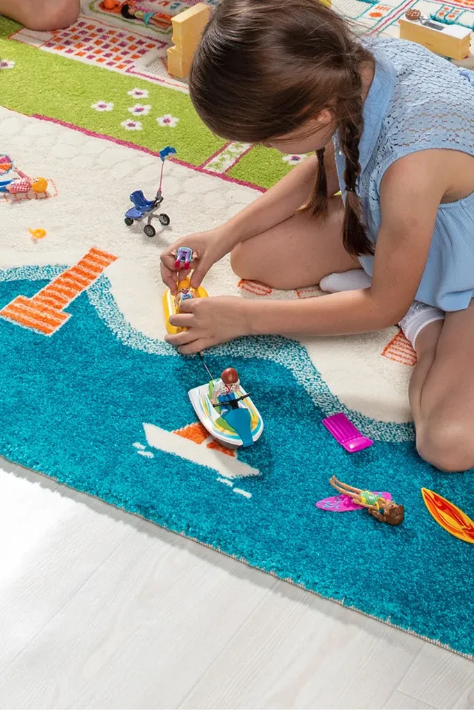 3D Play Rug - Beach Houses (Large)