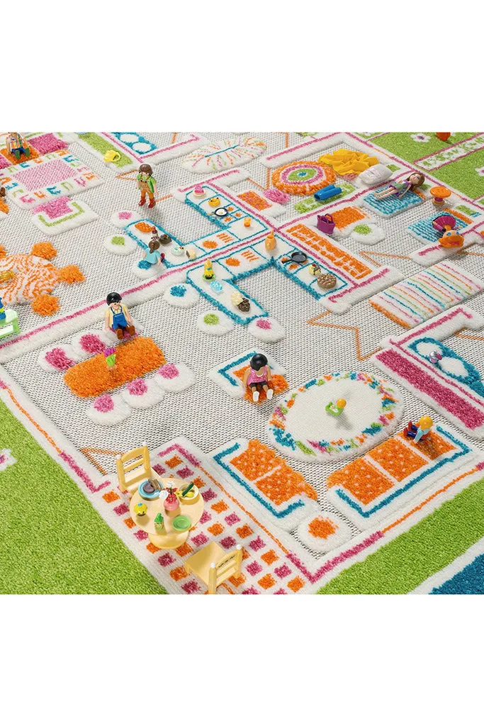 3D Play Rug - Beach Houses (Large)