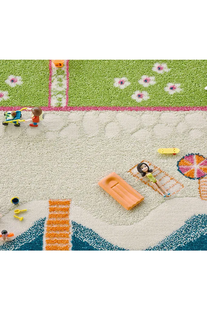 3D Play Rug - Beach Houses (Large)