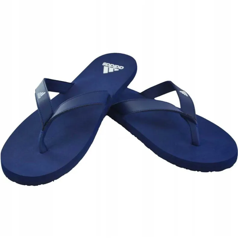 Adidas Mens Dark Blue/White Eezay Flip Flop Casual Thongs