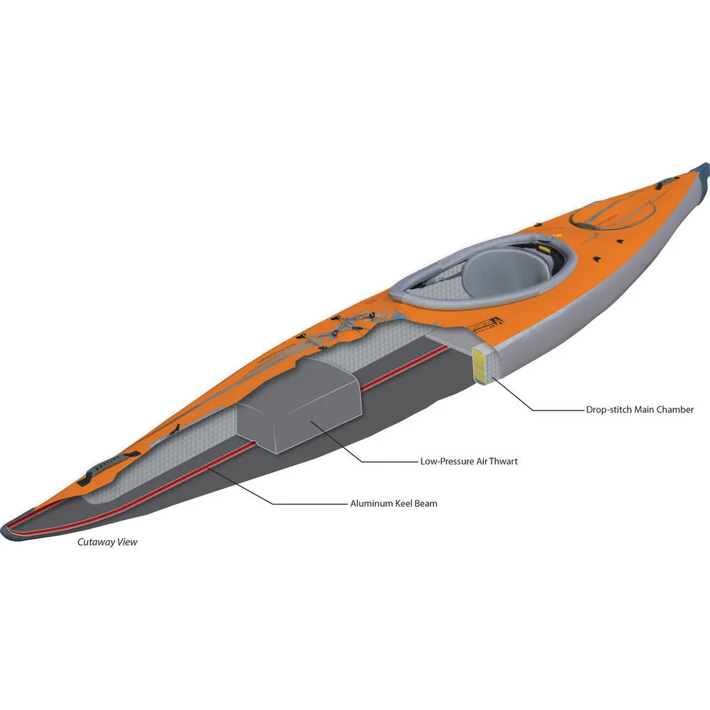 Advanced Elements AirFusion EVO Inflatable Kayak | Orange/Gray