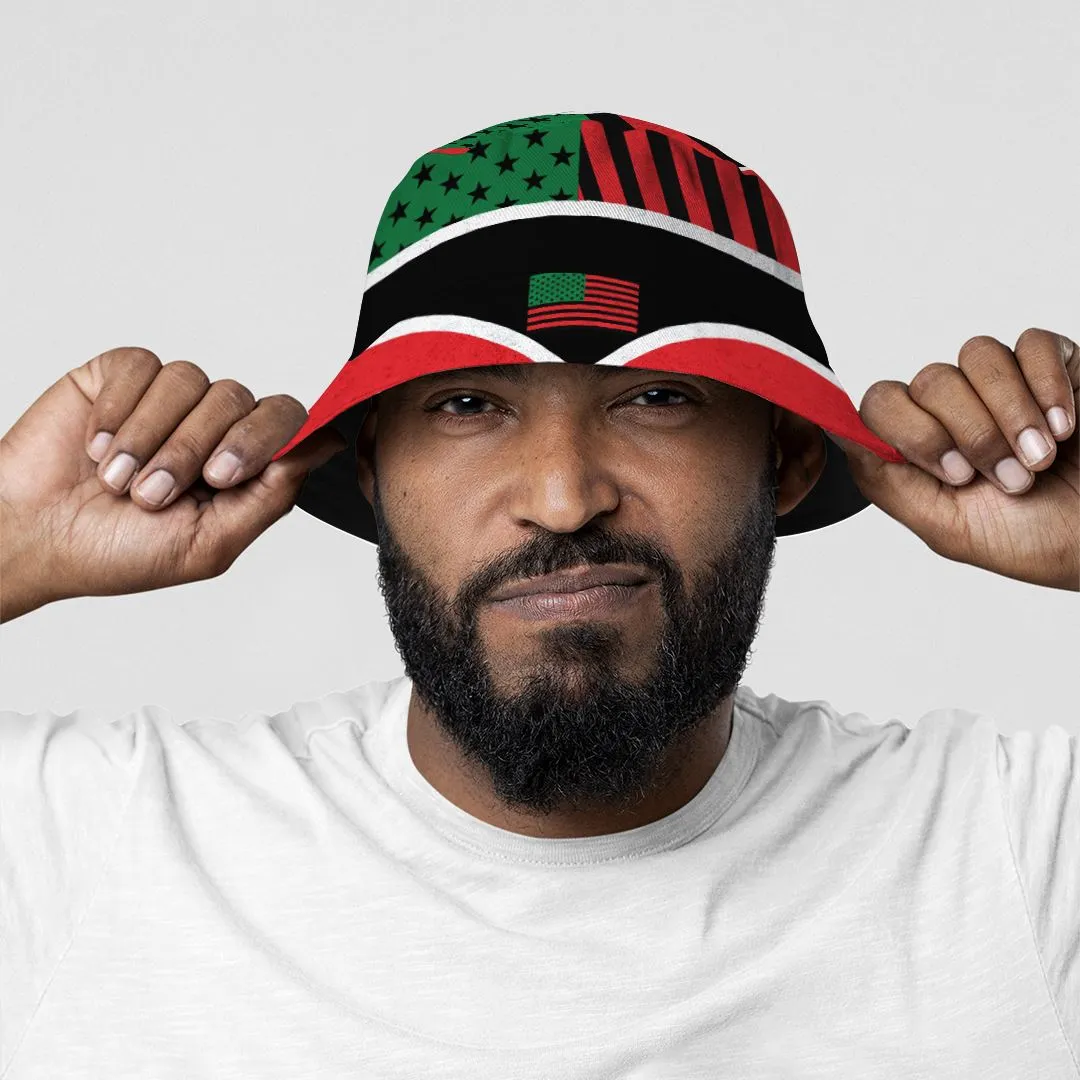 African American Flag 2 Bucket Hat