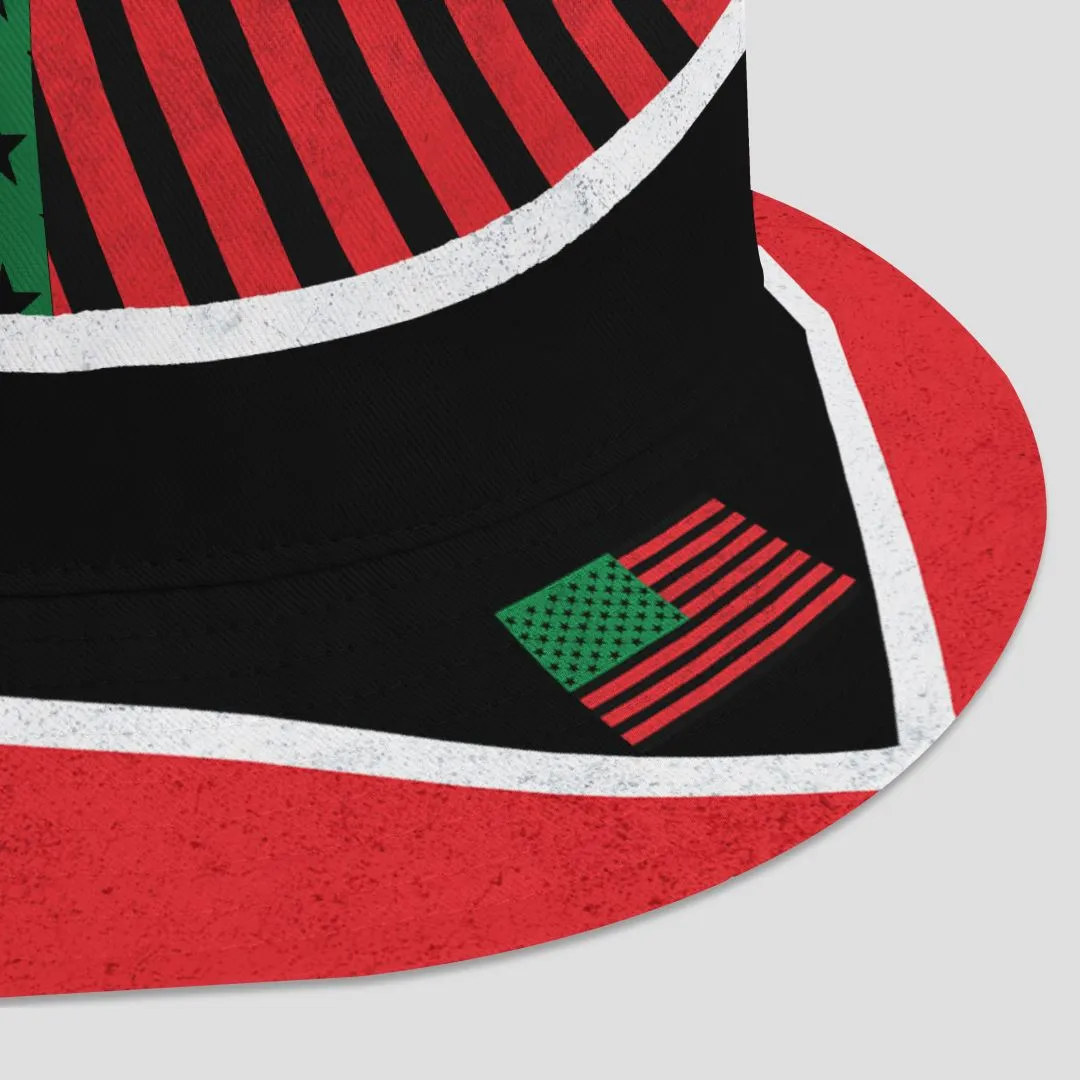 African American Flag 2 Bucket Hat