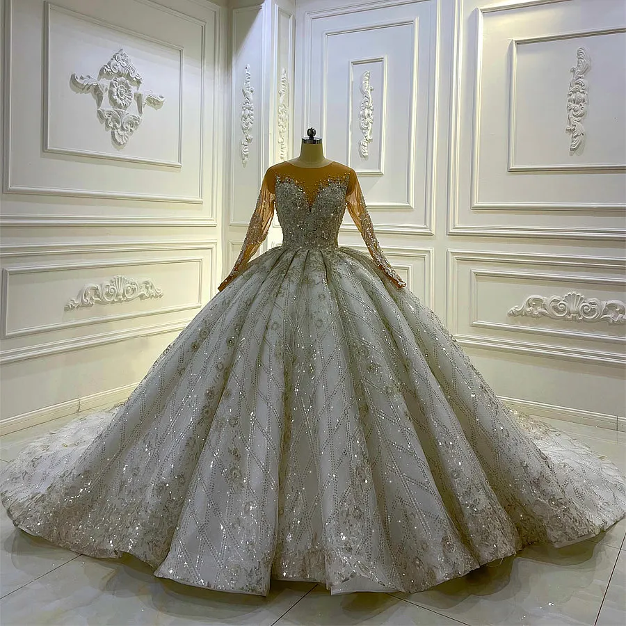 AM1123 Amanda Novias luxury ball gown Wedding Dress