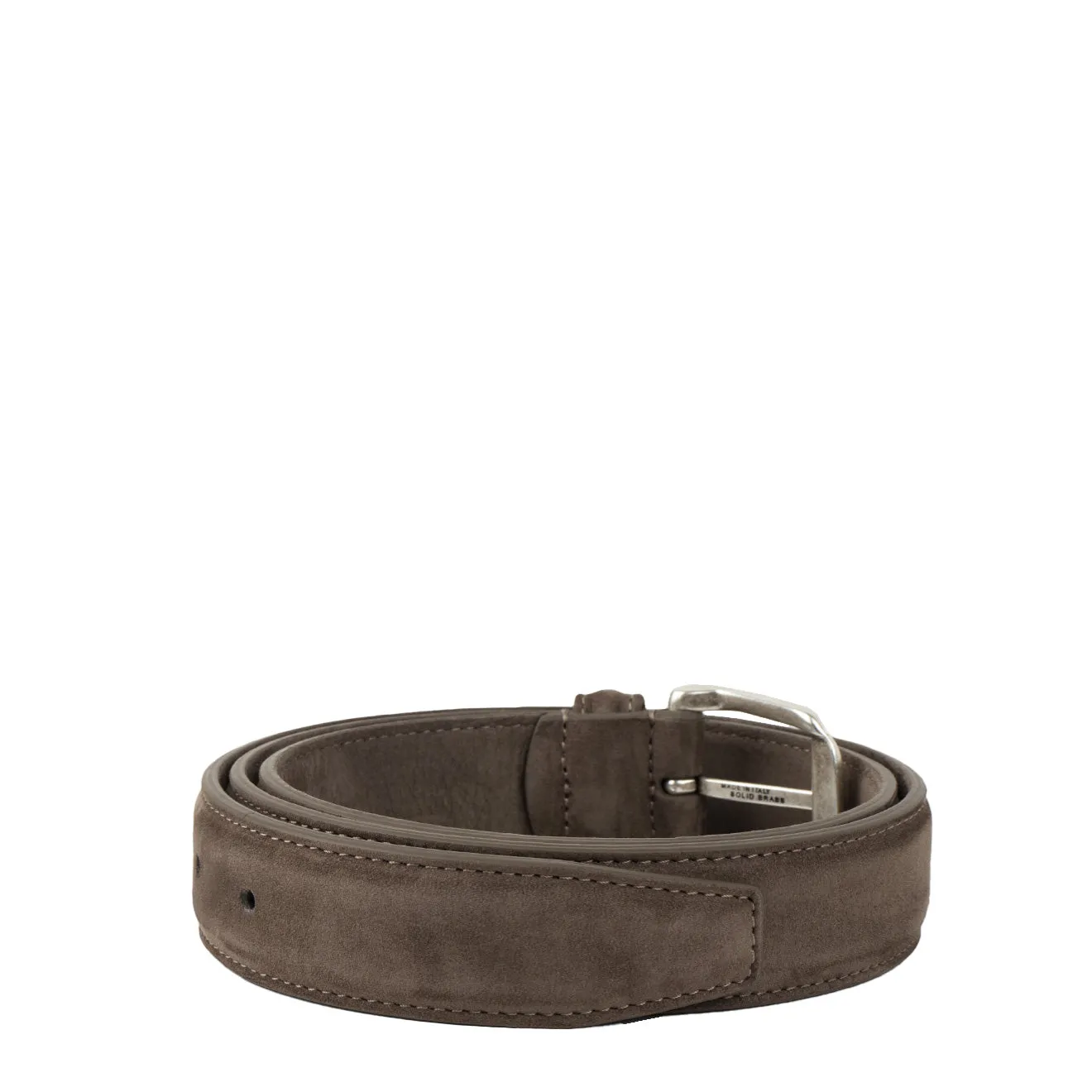 Andersons A0014 Narrow Nubuck Belt Olive