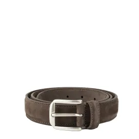 Andersons A0014 Narrow Nubuck Belt Olive