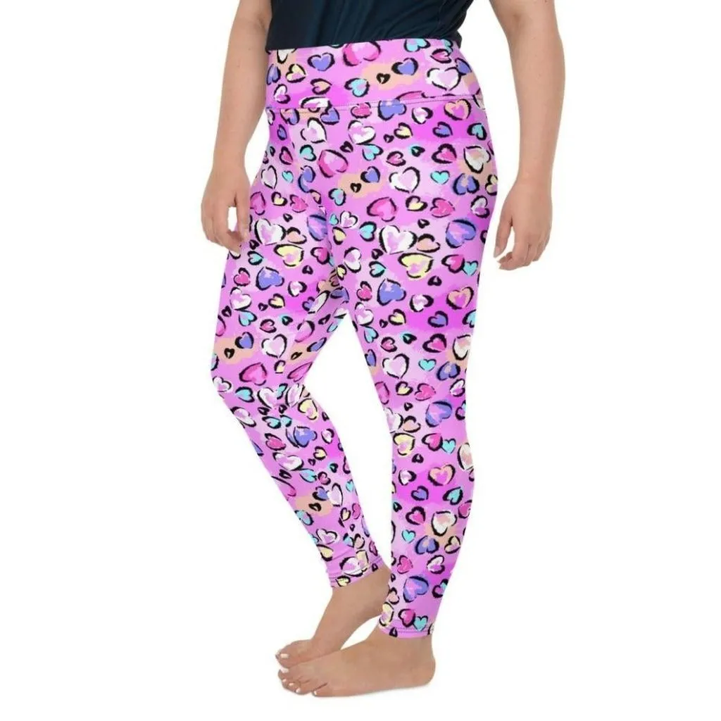 Artsy Heart Plus Size Leggings