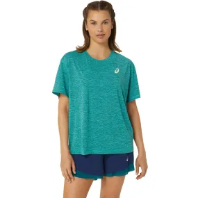 Asics T-Shirt Nagino Loose Tee Dames Groen