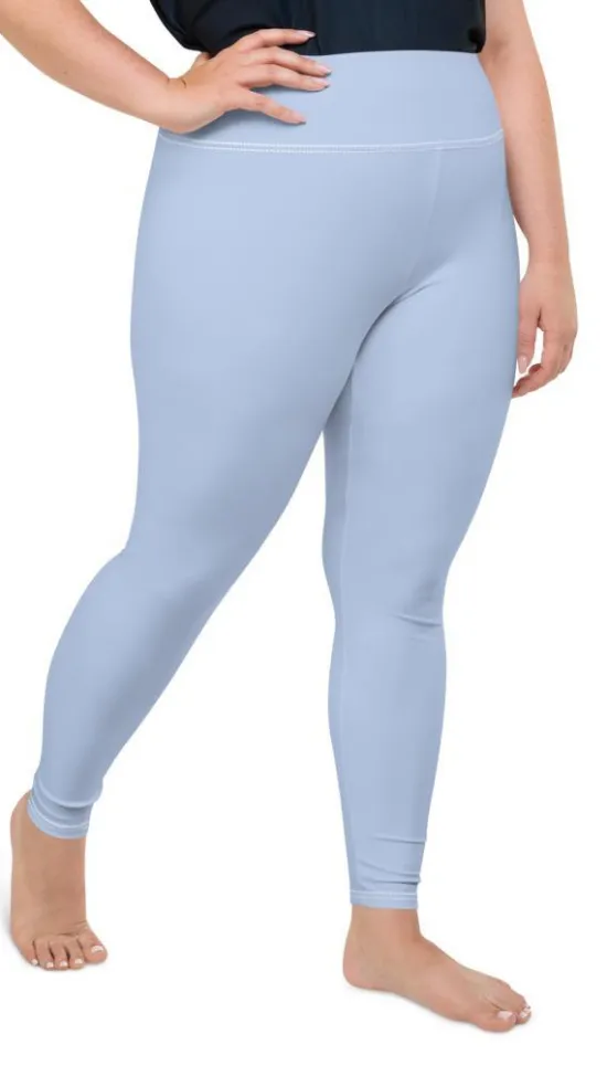 Baby Blue Plus Size Leggings