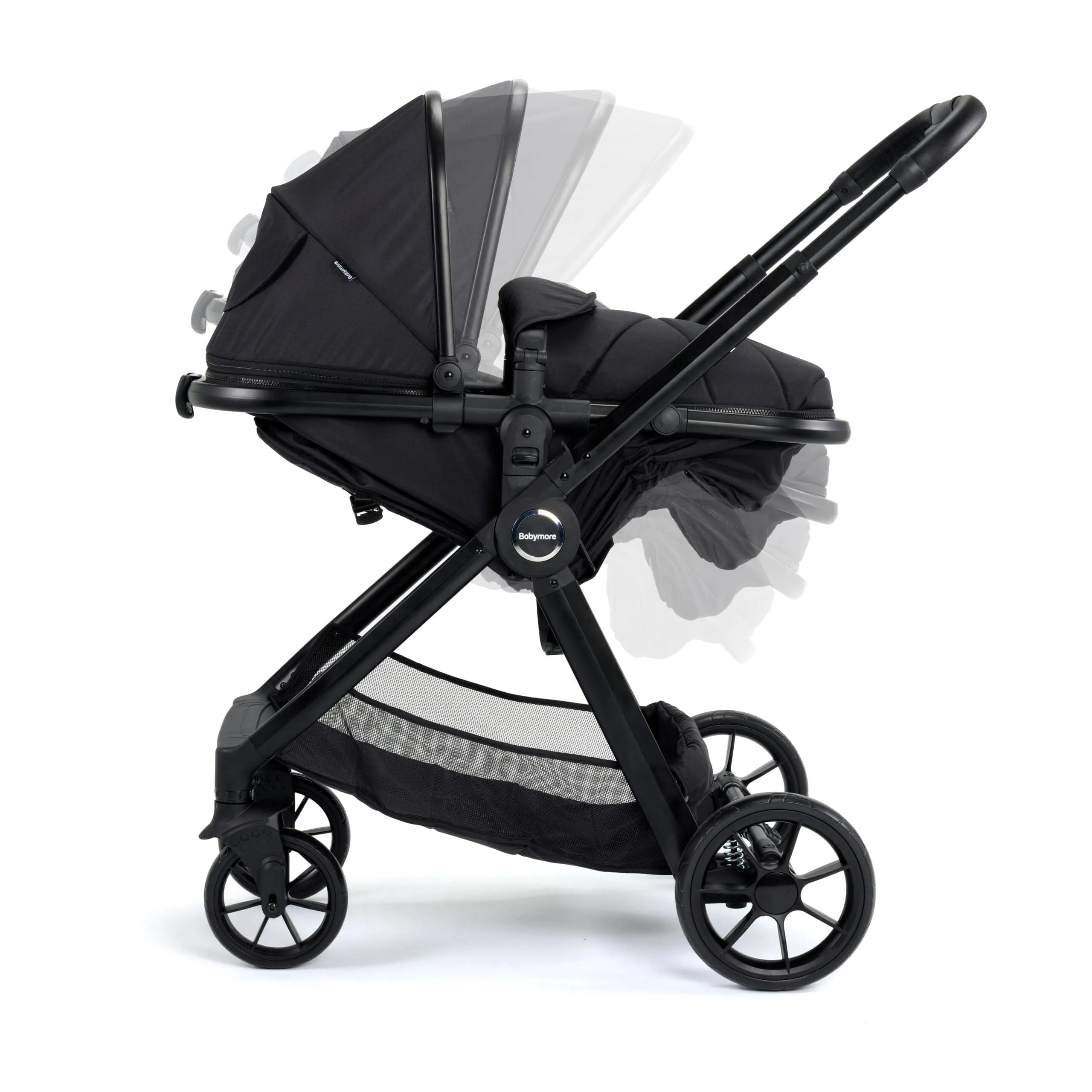 Babymore Mimi 2in1 Pram and Pushchair - Black