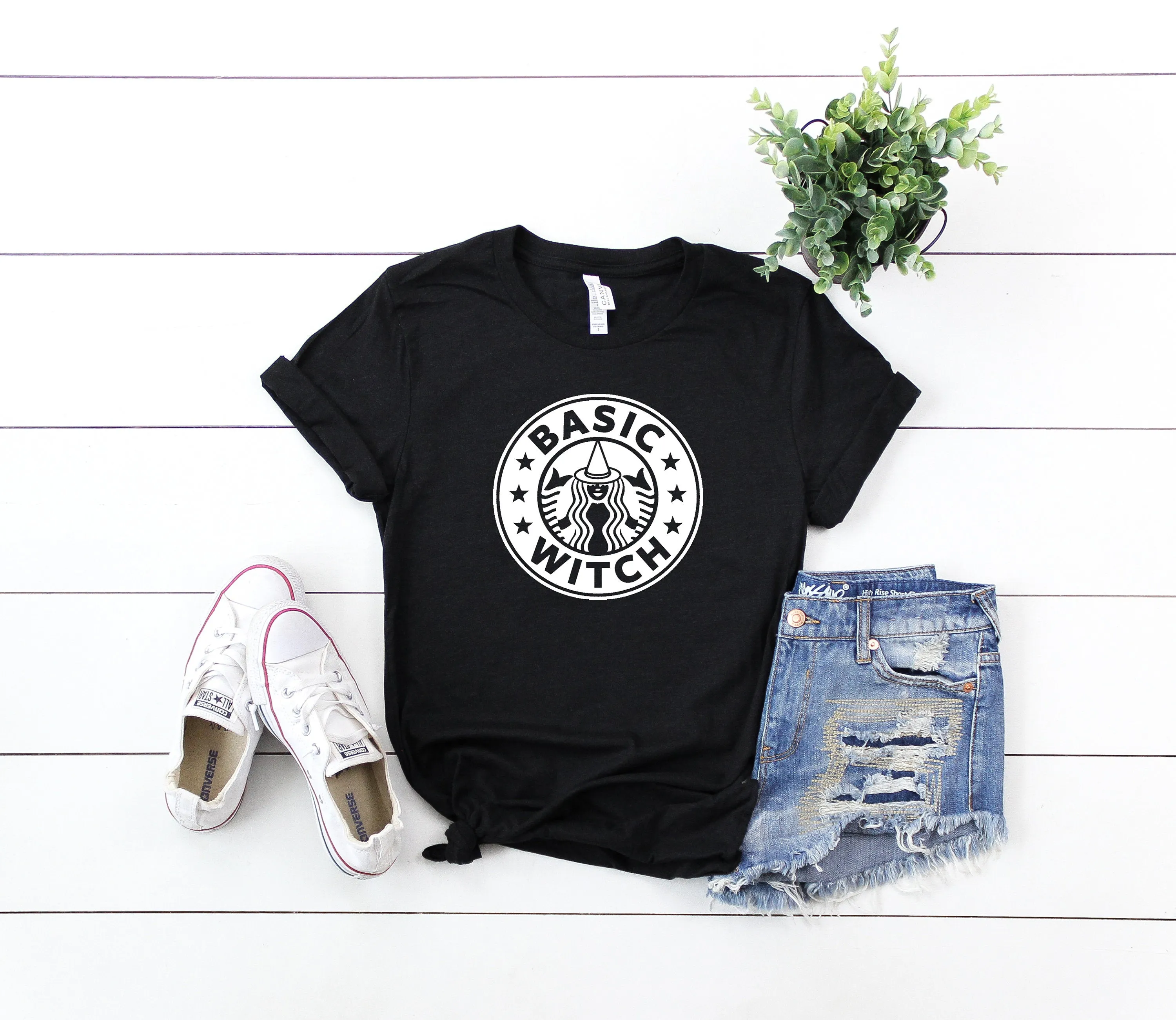 Basic witch shirt - Womens Fall Tee - Womens Fall Shirt - Fall Shirt Women - cute fall shirt women - fall tshirt for women - halloween shirt