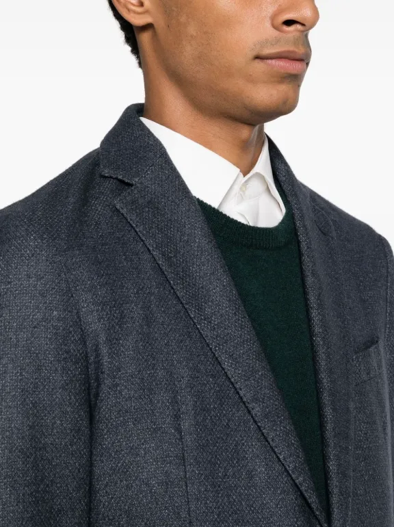 BOSS notched-lapel single-breasted blazer