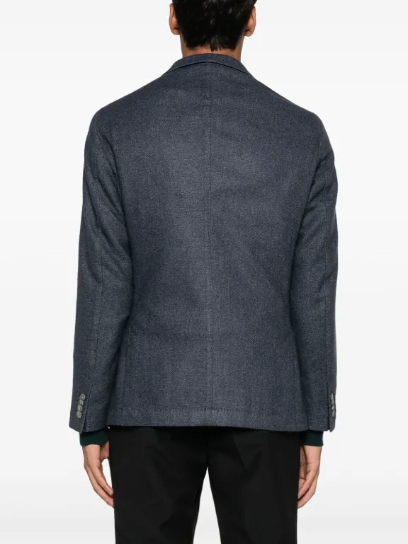 BOSS notched-lapel single-breasted blazer