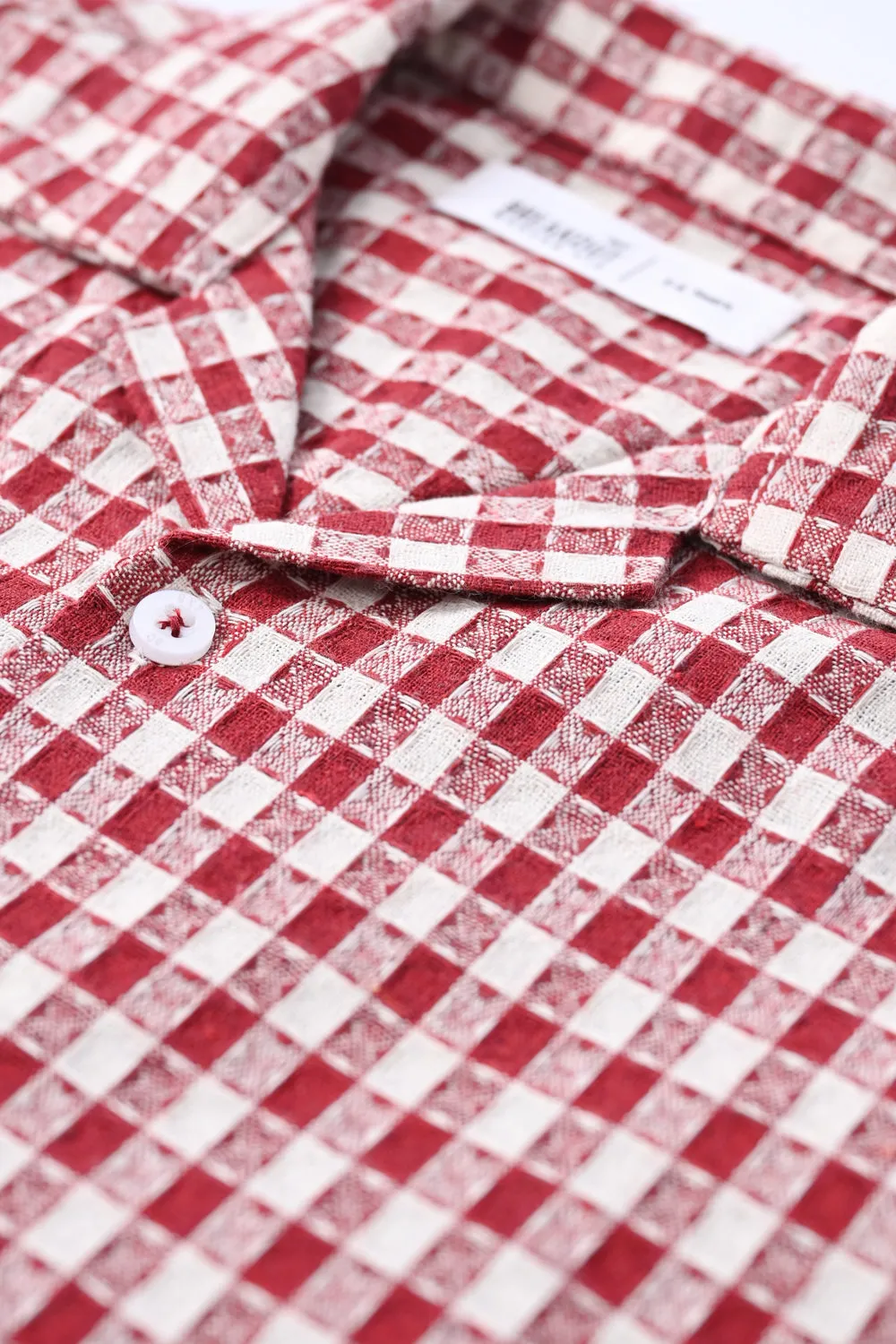 BOYS RESORT COLLAR CHECKERED SHIRT