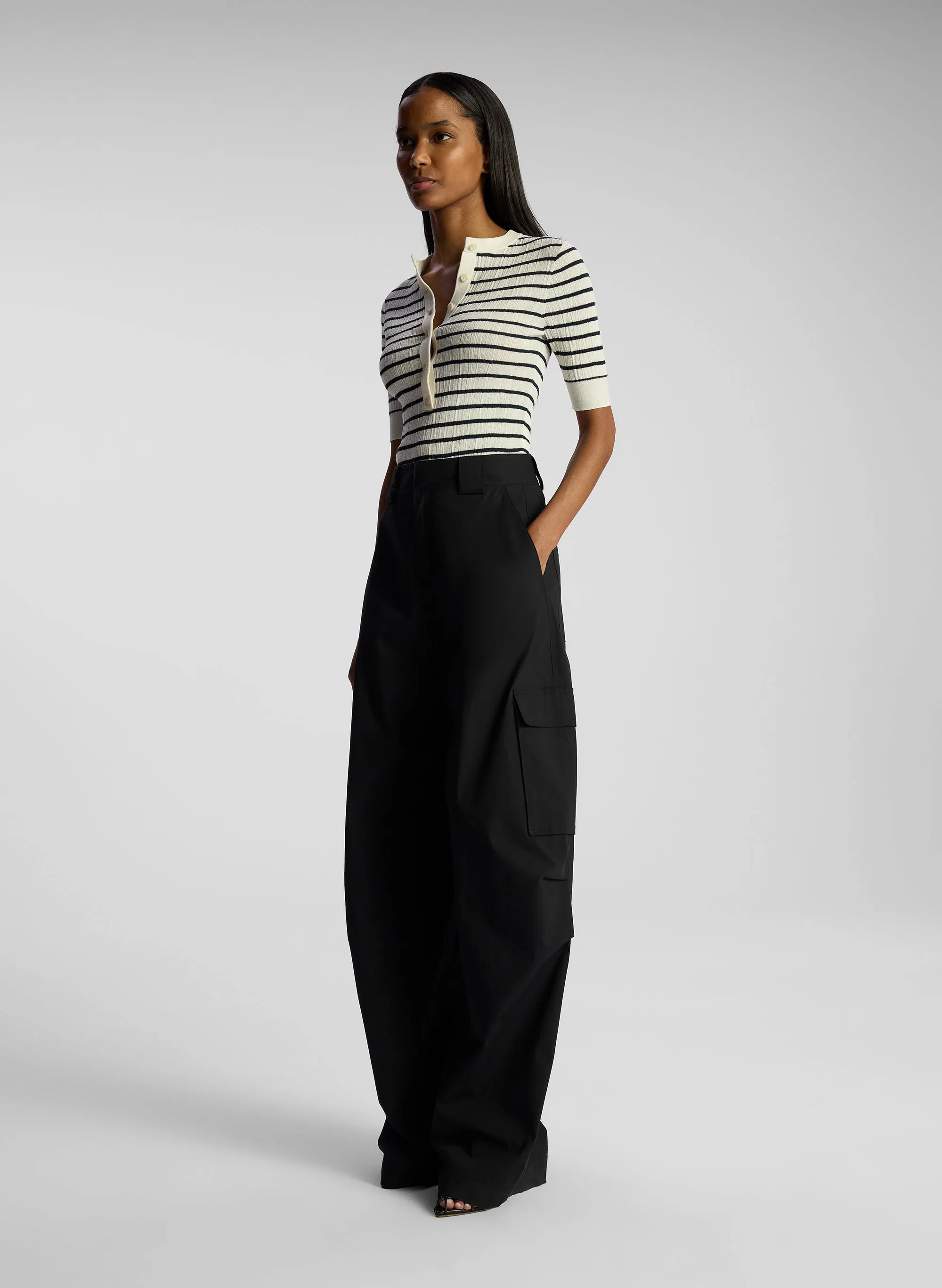 Brie Cotton Cargo Pant