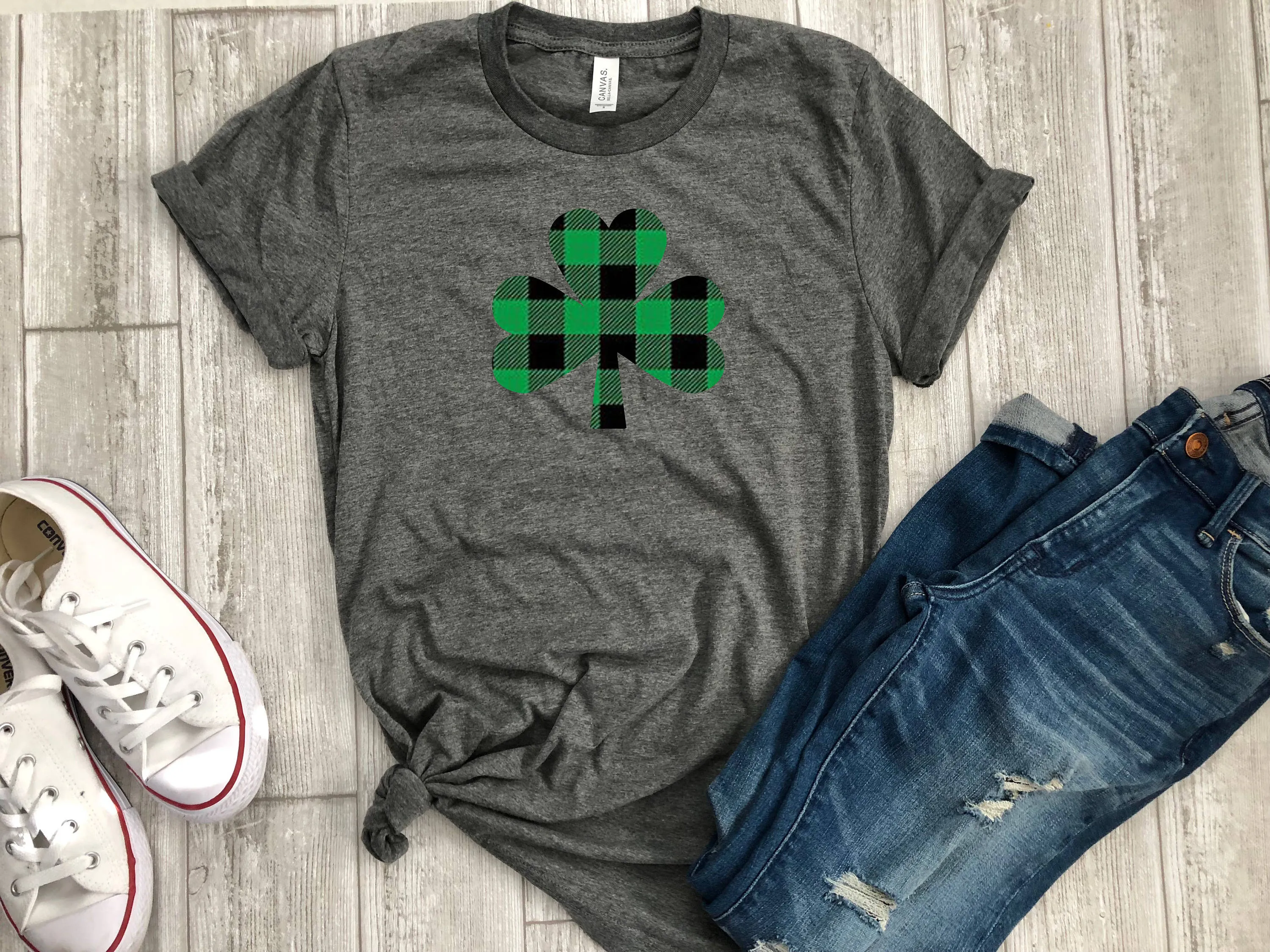 buffalo plaid shirt - st. patricks day shirt - buffalo plaid irish shirt - shamrock shirt - paddys day tee - st. patricks day outfit - irish