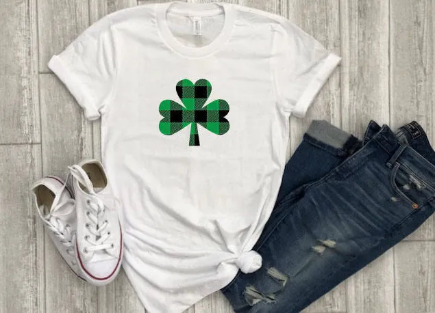 buffalo plaid shirt - st. patricks day shirt - buffalo plaid irish shirt - shamrock shirt - paddys day tee - st. patricks day outfit - irish