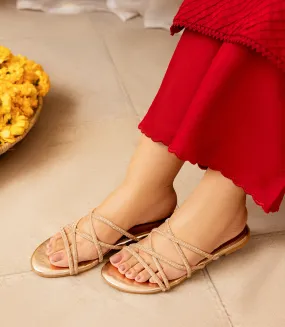 BW9482-GOLD-Women Slipper