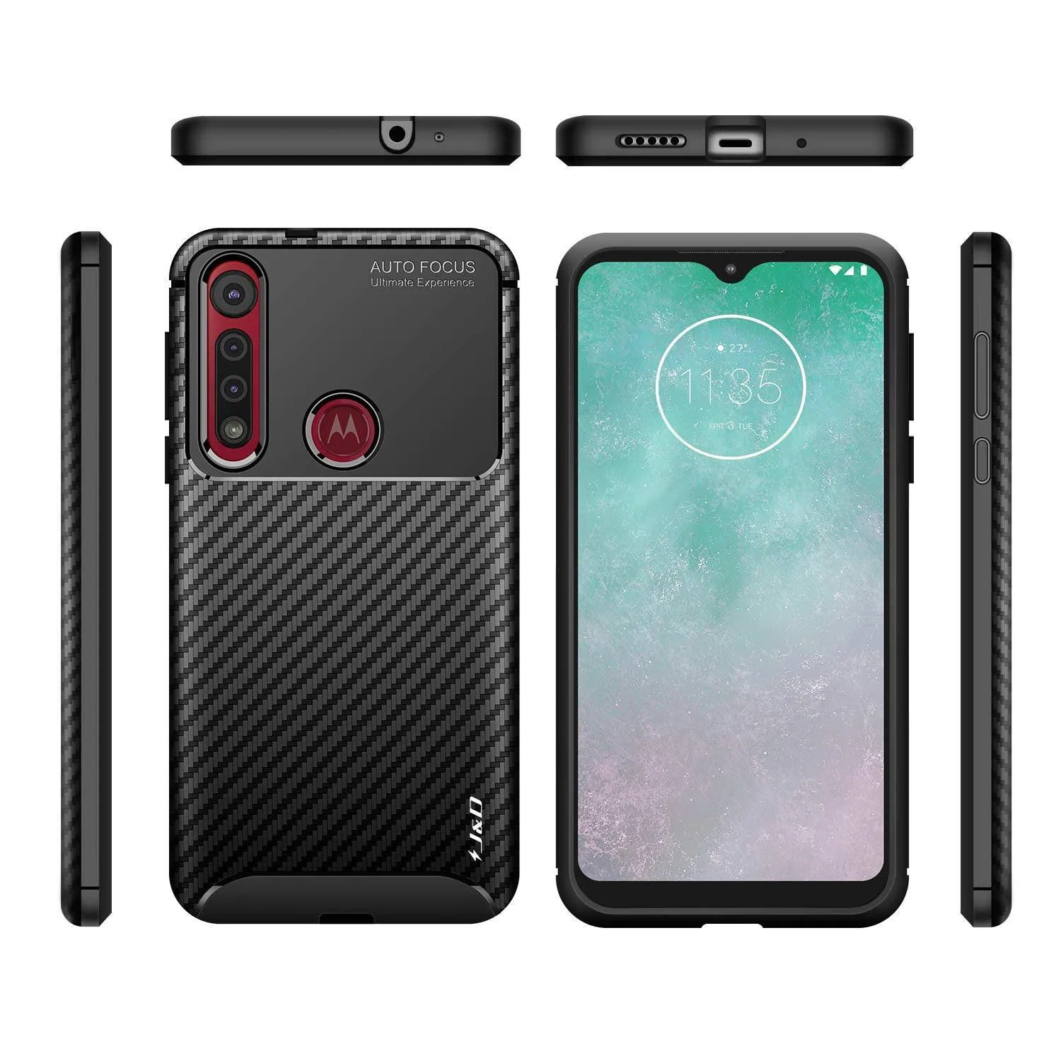 Carbon Fiber TPU Ultra Slim Fibre Case For Moto