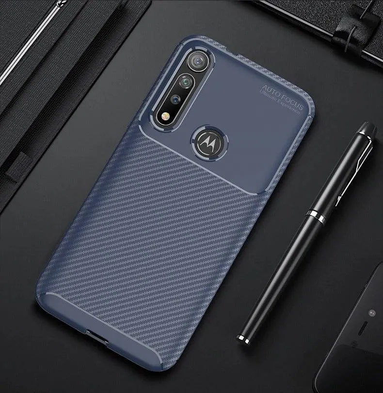 Carbon Fiber TPU Ultra Slim Fibre Case For Moto