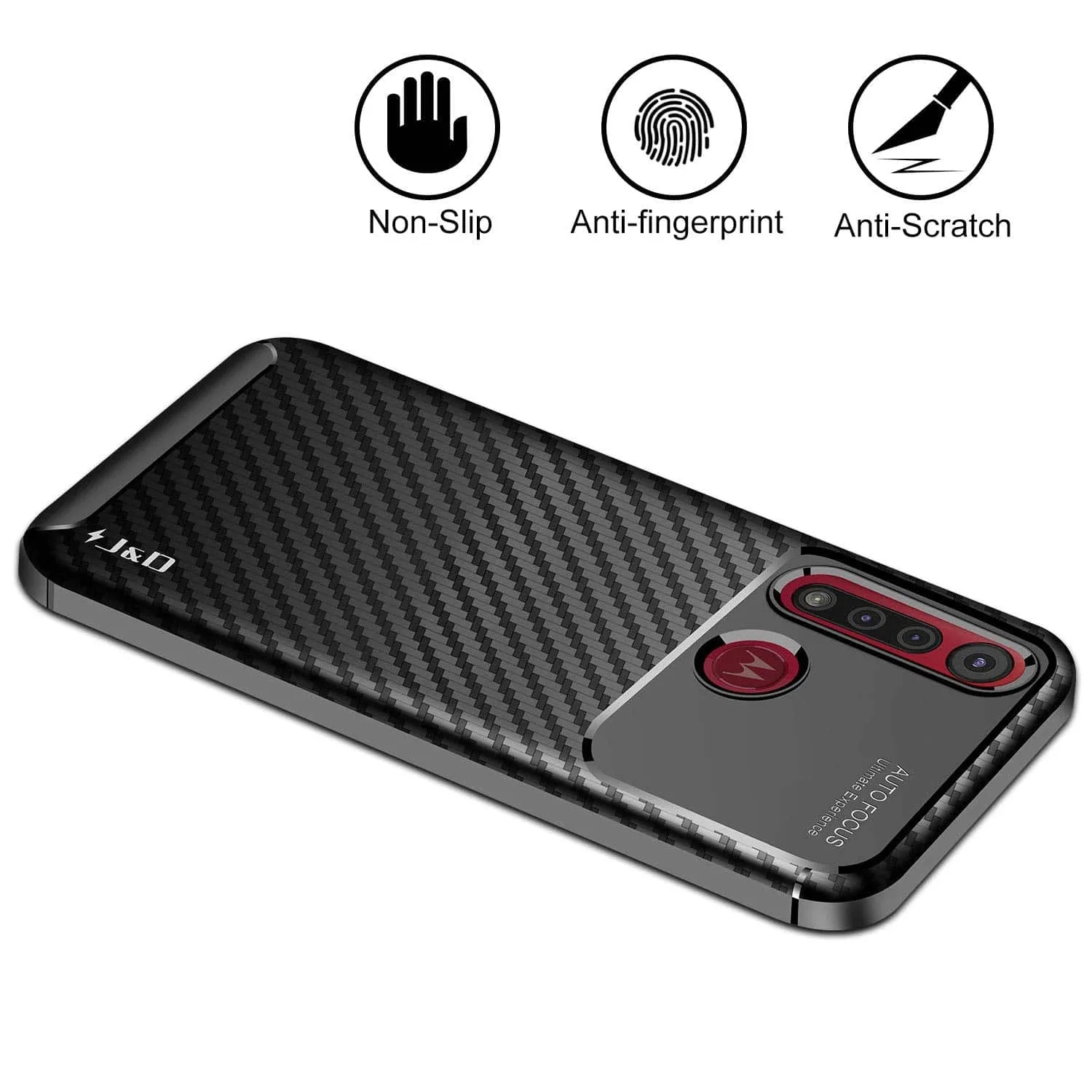 Carbon Fiber TPU Ultra Slim Fibre Case For Moto