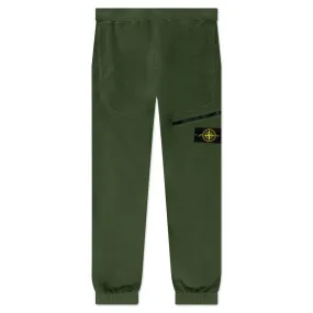 Cargo Fleece Pants - Olive Green