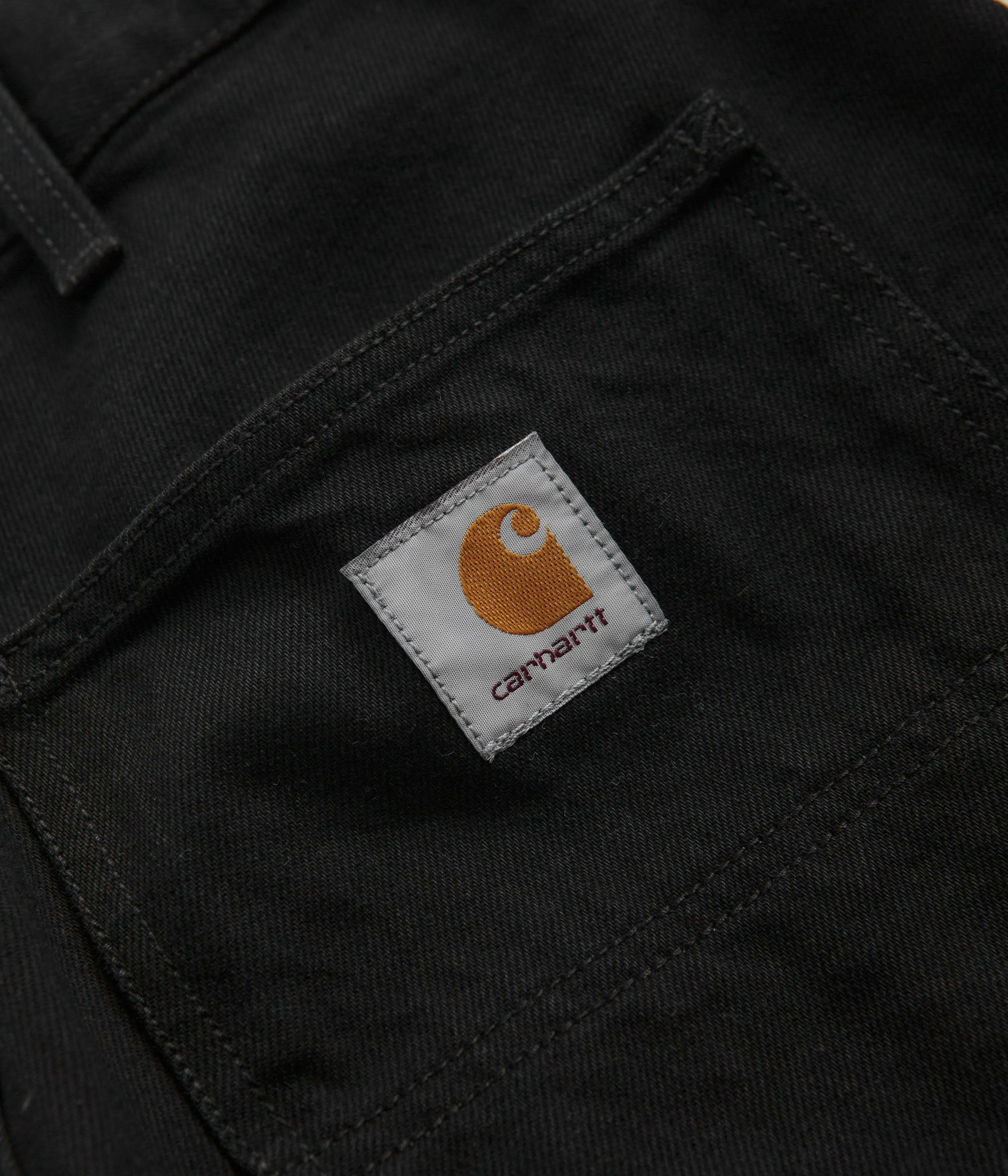 Carhartt Denim Double Knee Pants - Black Rinsed