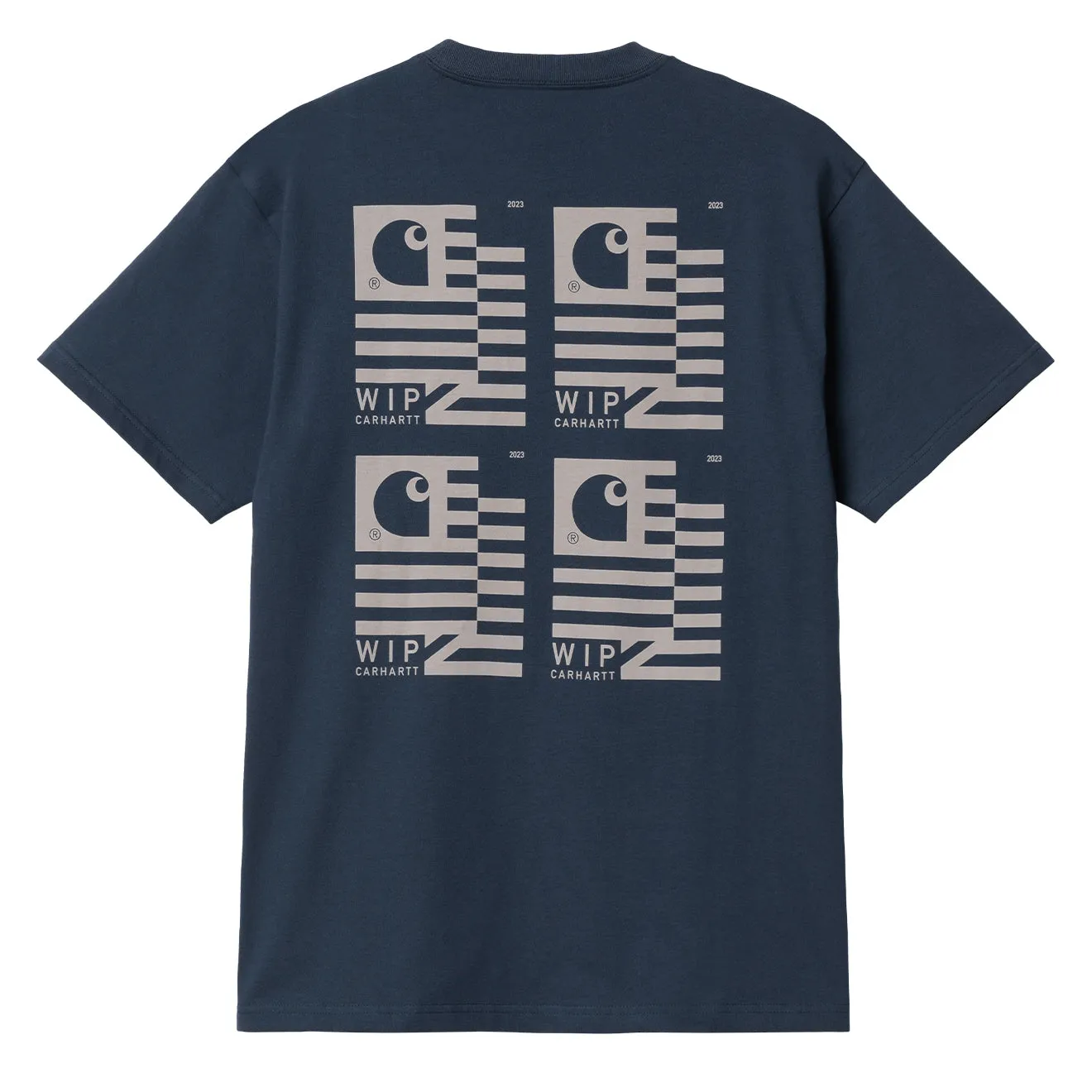 Carhartt WIP S/S Stamp State T-Shirt Blue / Grey