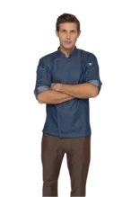 Chef Works Gramercy Blue Denim Chef Jacket