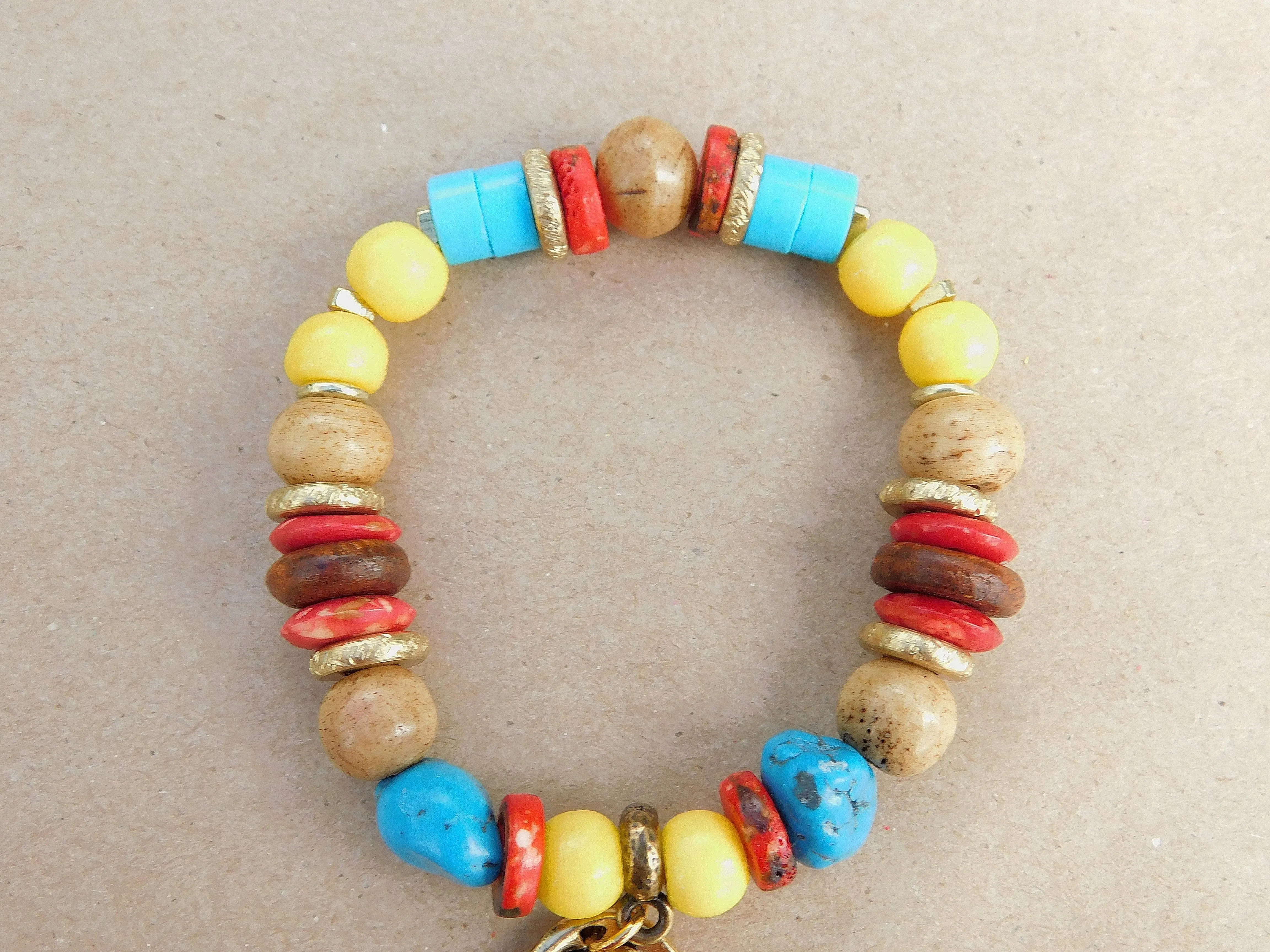 Colorful Turquoise FurBaby Charm Bracelet