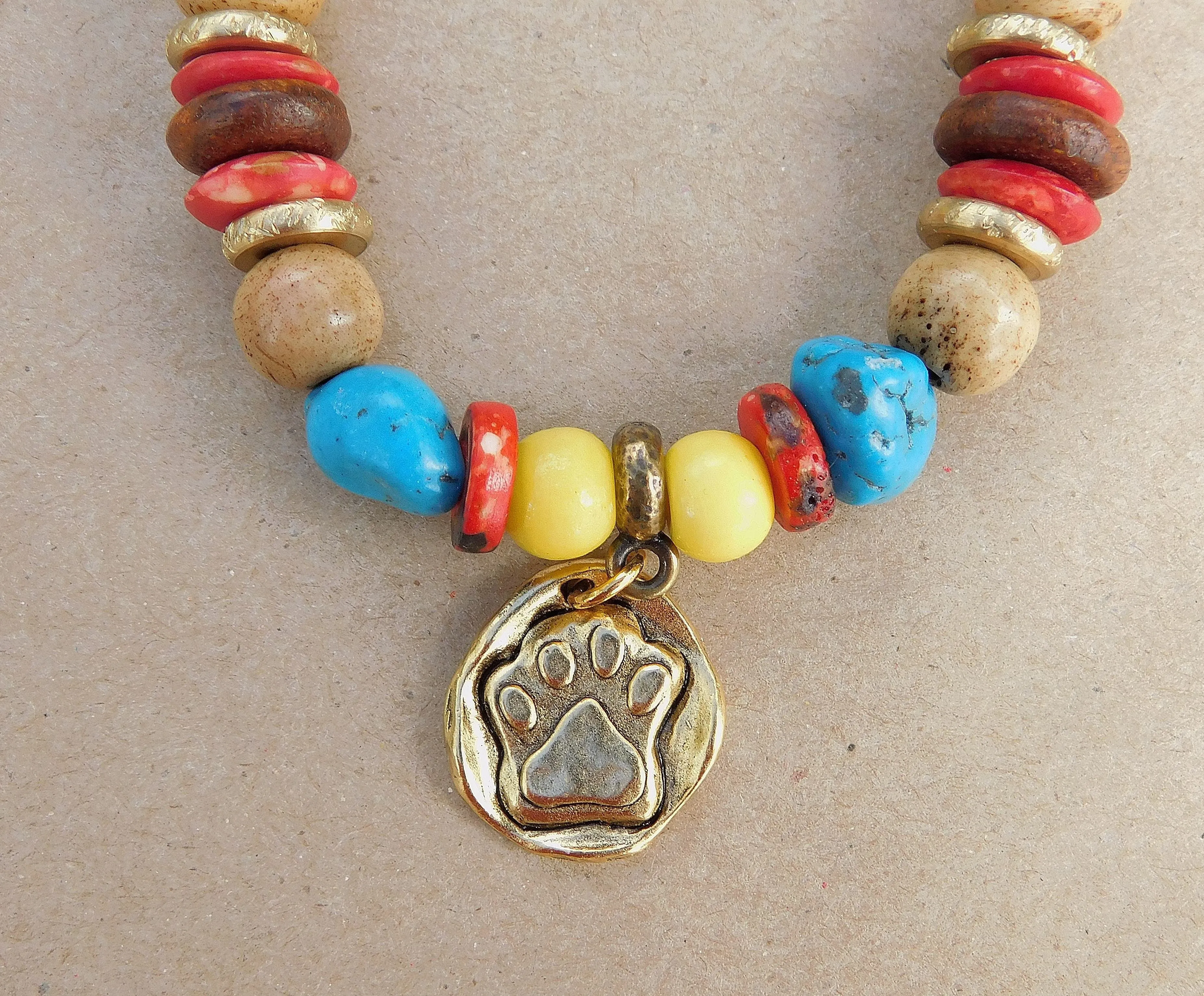 Colorful Turquoise FurBaby Charm Bracelet