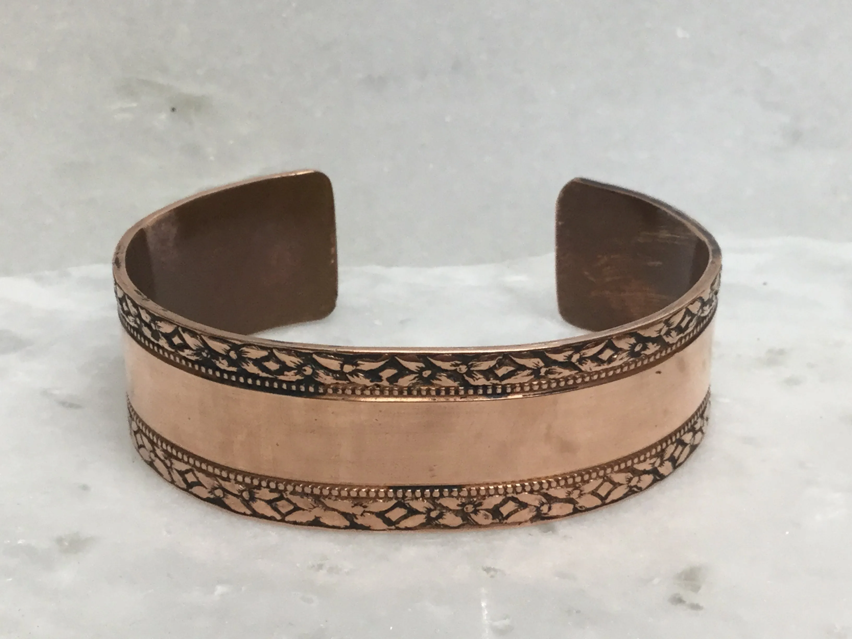 Copper Cuff with Scenic Trim