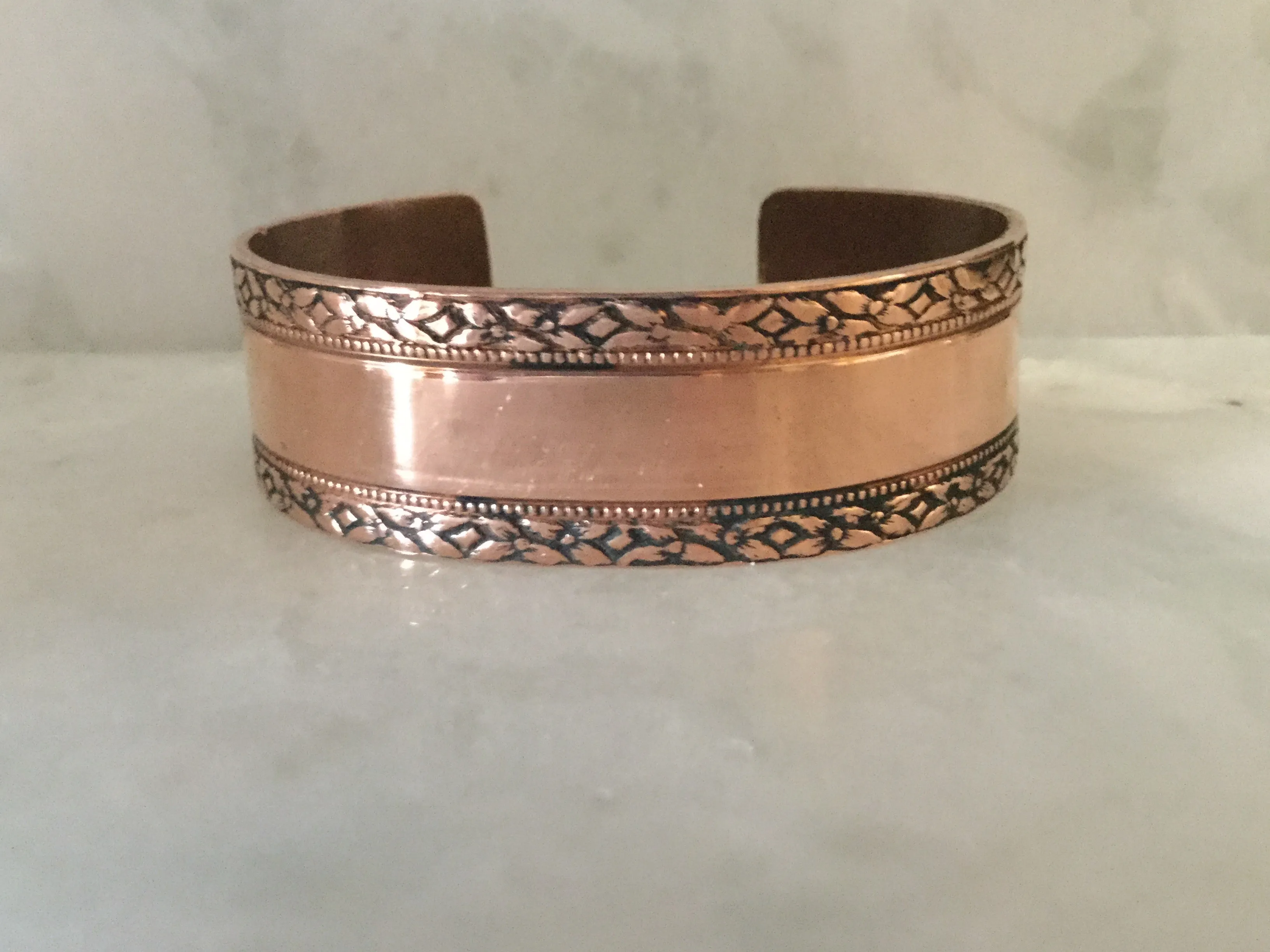 Copper Cuff with Scenic Trim