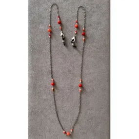 Coral beads Eye-wear chain