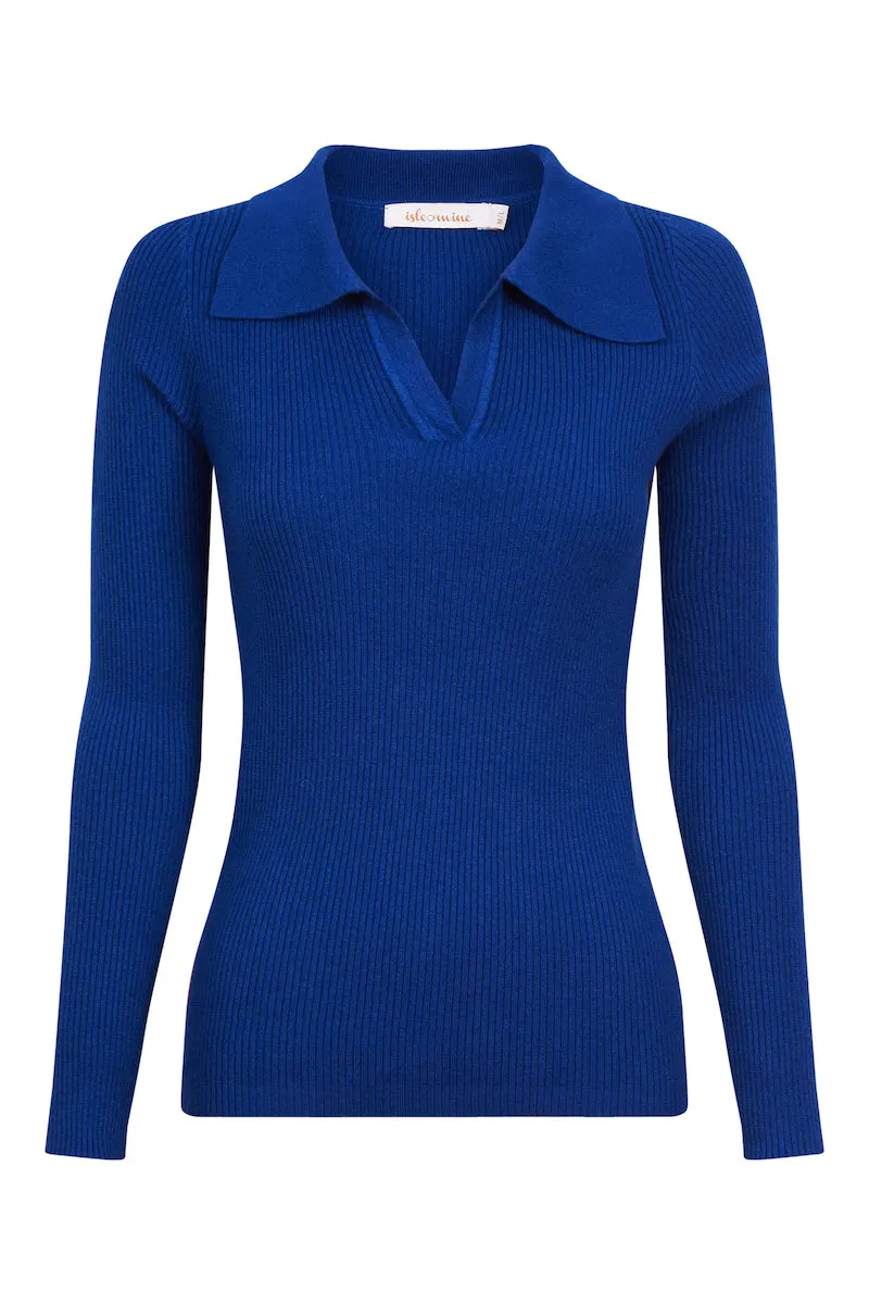 Cosmo Knit Top, Cobalt