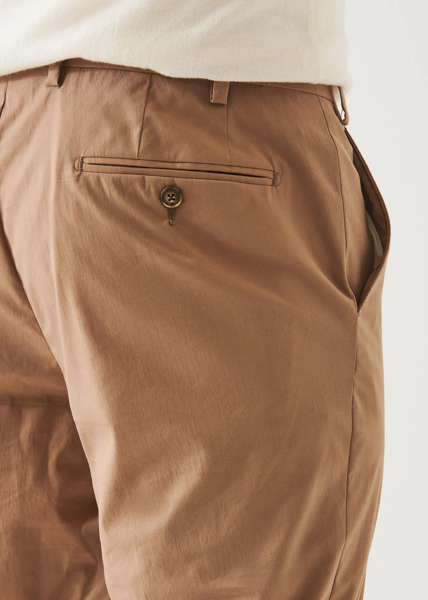 COTTON BLEND SLIM PANT