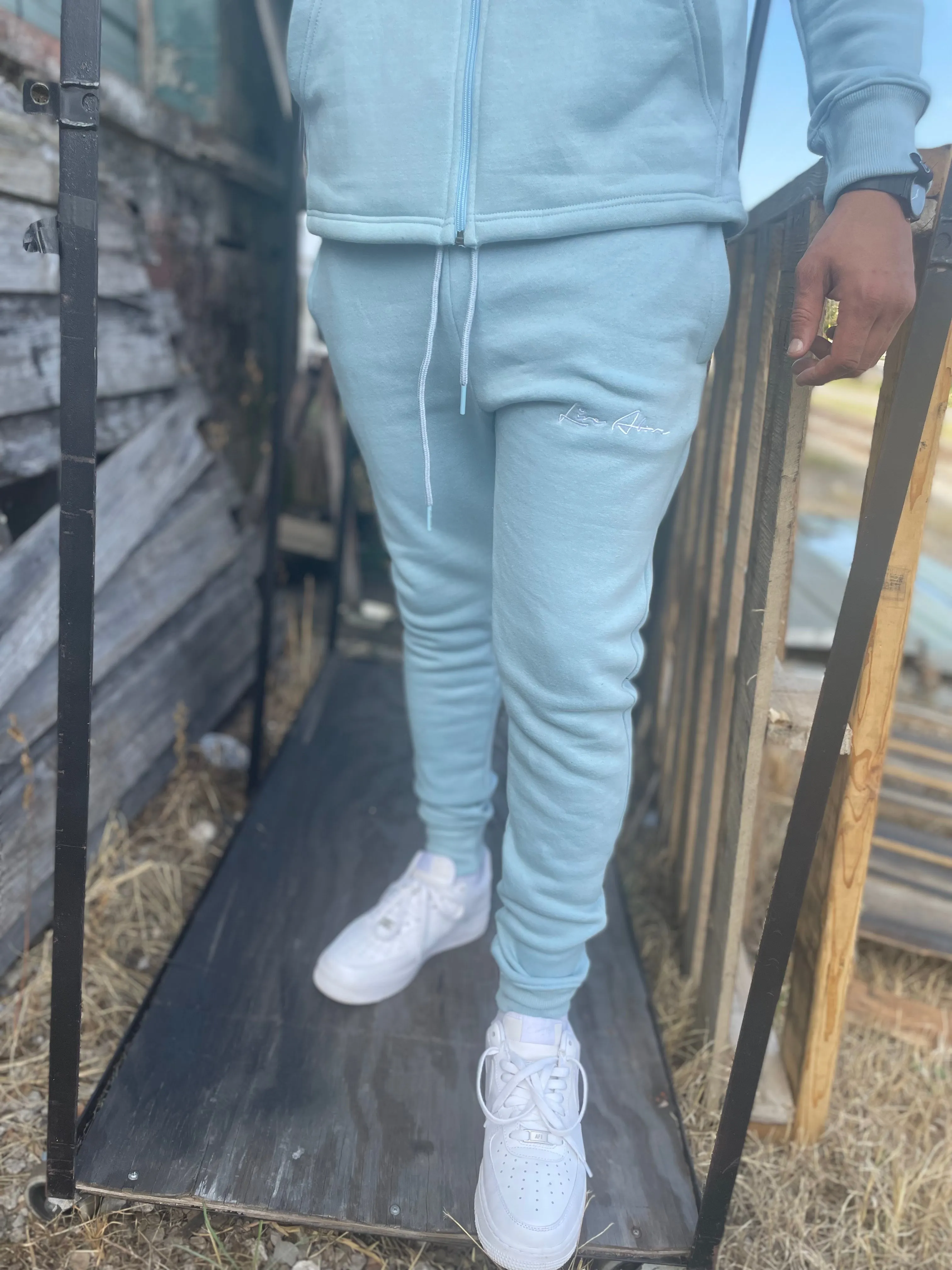 Cozy Live Above Joggers V2- Pale Blue