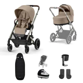 Cybex Balios S Lux Essential Bundle - Almond Beige