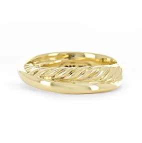 David Yurman Crossover Ring,18K Yellow Gold, Size 7