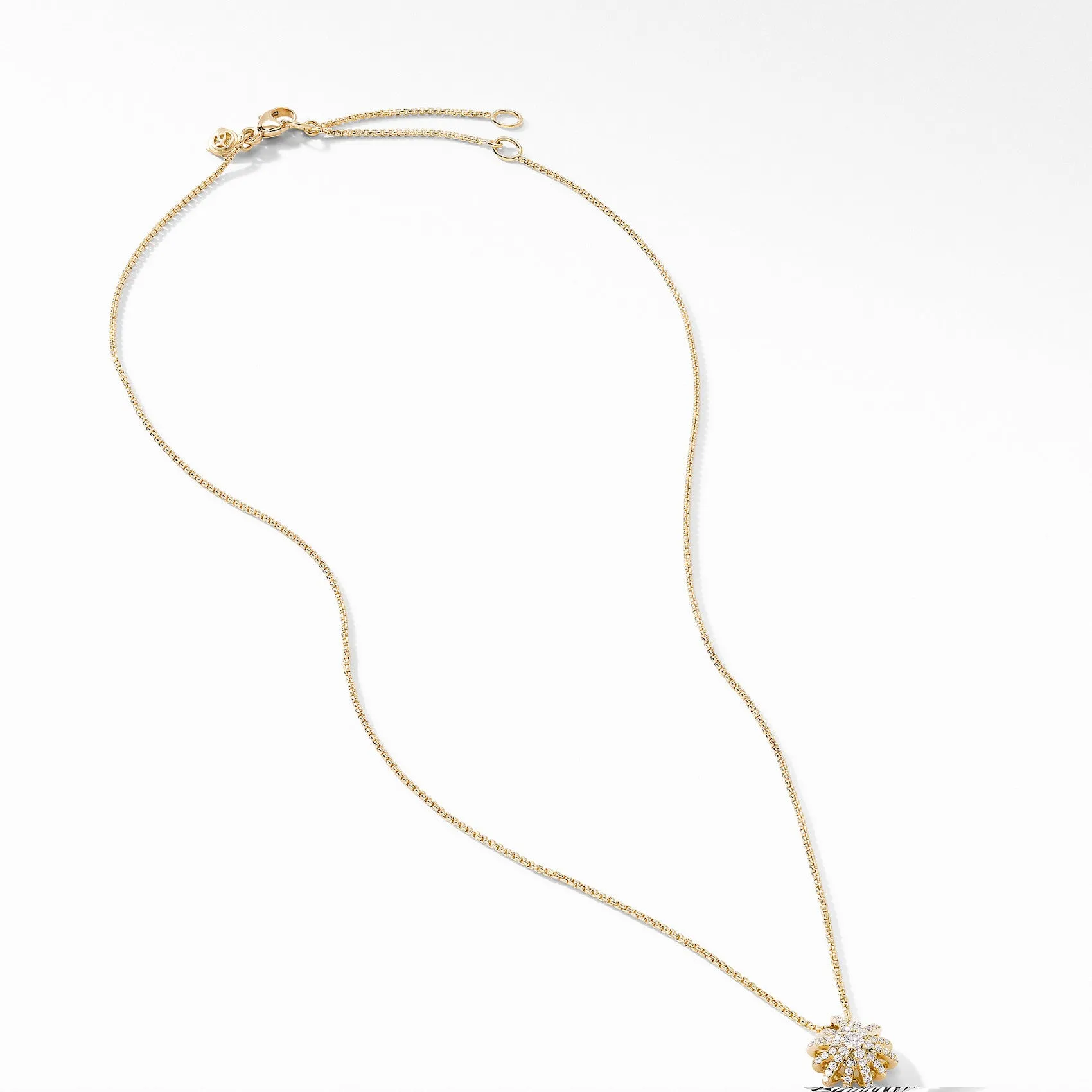 David Yurman Starburst 18k Yellow Gold Diamond Necklace