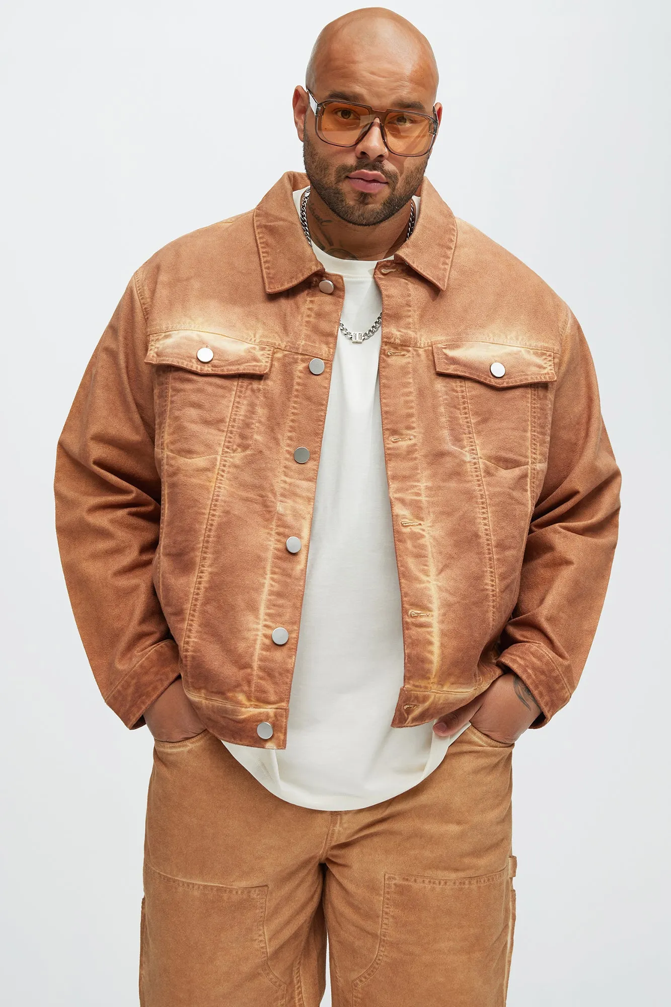 Deker Trucker Jacket - Brown