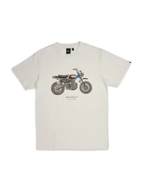 DEUS T-SHIRT MONKEY VINTAGE WHITE