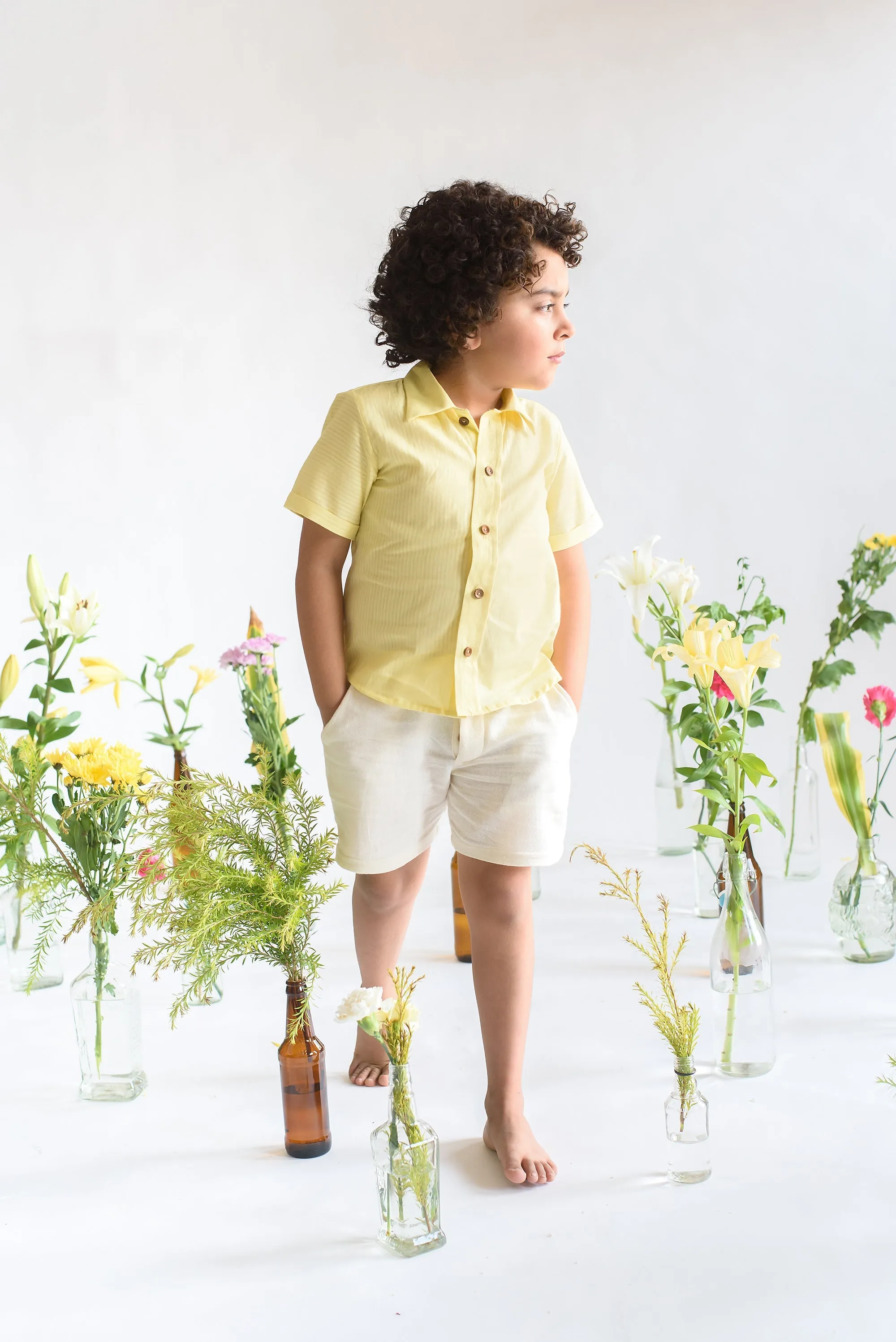 Dream Downtown- Organic Cotton Half Sleeves Shirt For Boys