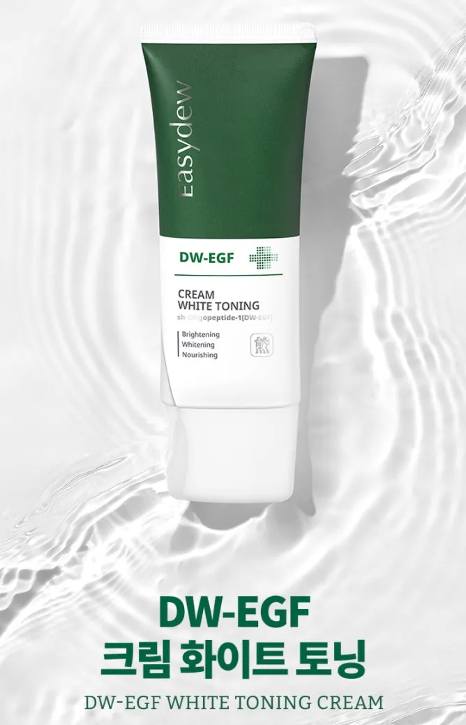 Easydew DW-EGF Cream White Toning 50ml Skincare Moisture Anti Wrinkles Non-Comedogenic Cosmetics Blemishes Freckles