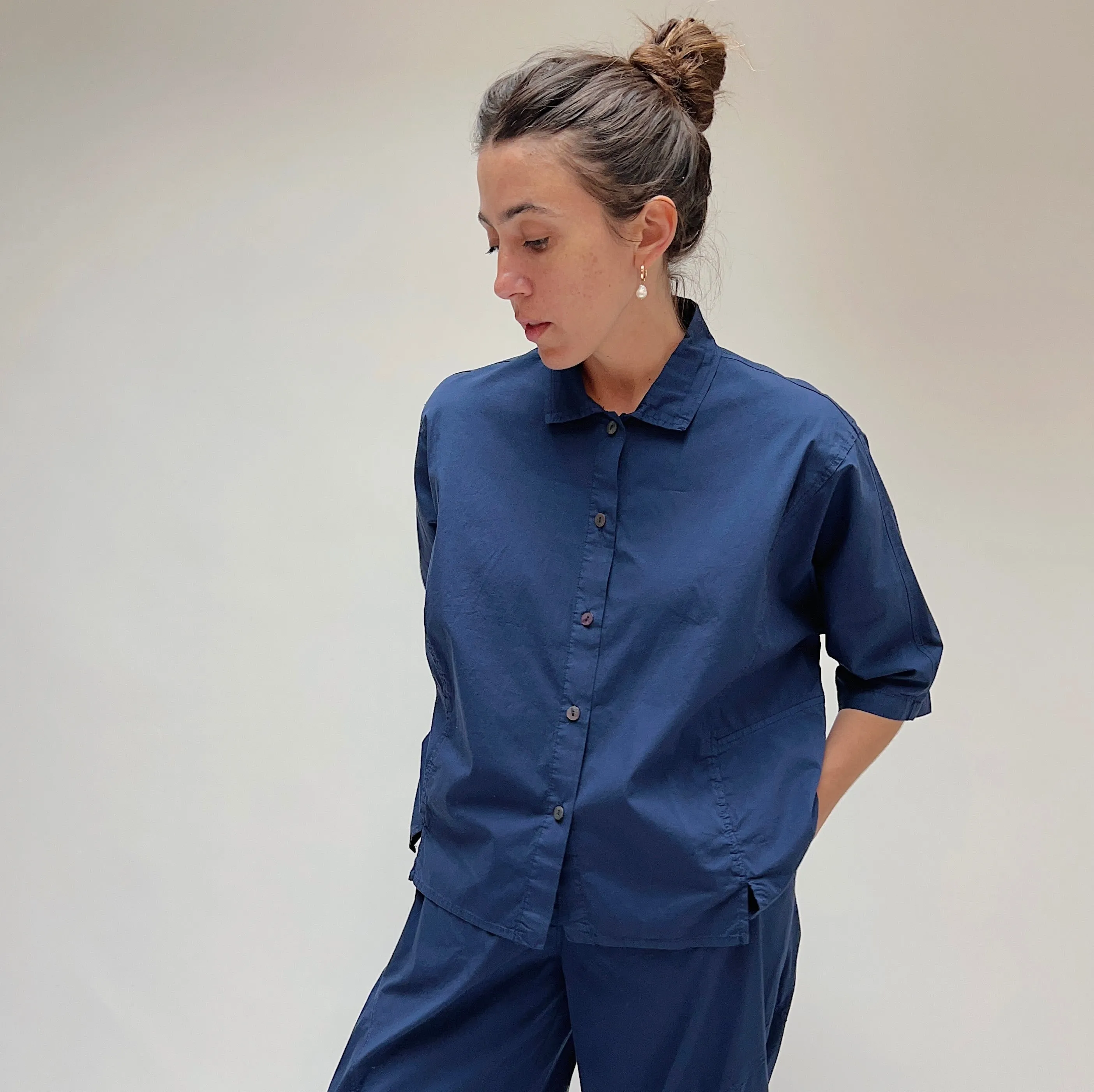 Eleven Stitch | Camp Shirt in Midnight