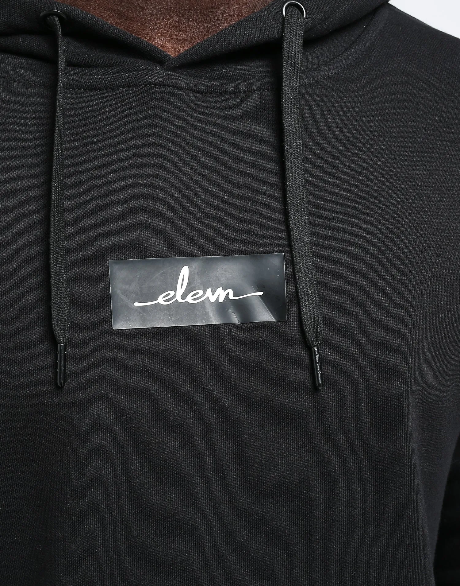 Elevn Script Box Hoodie Black