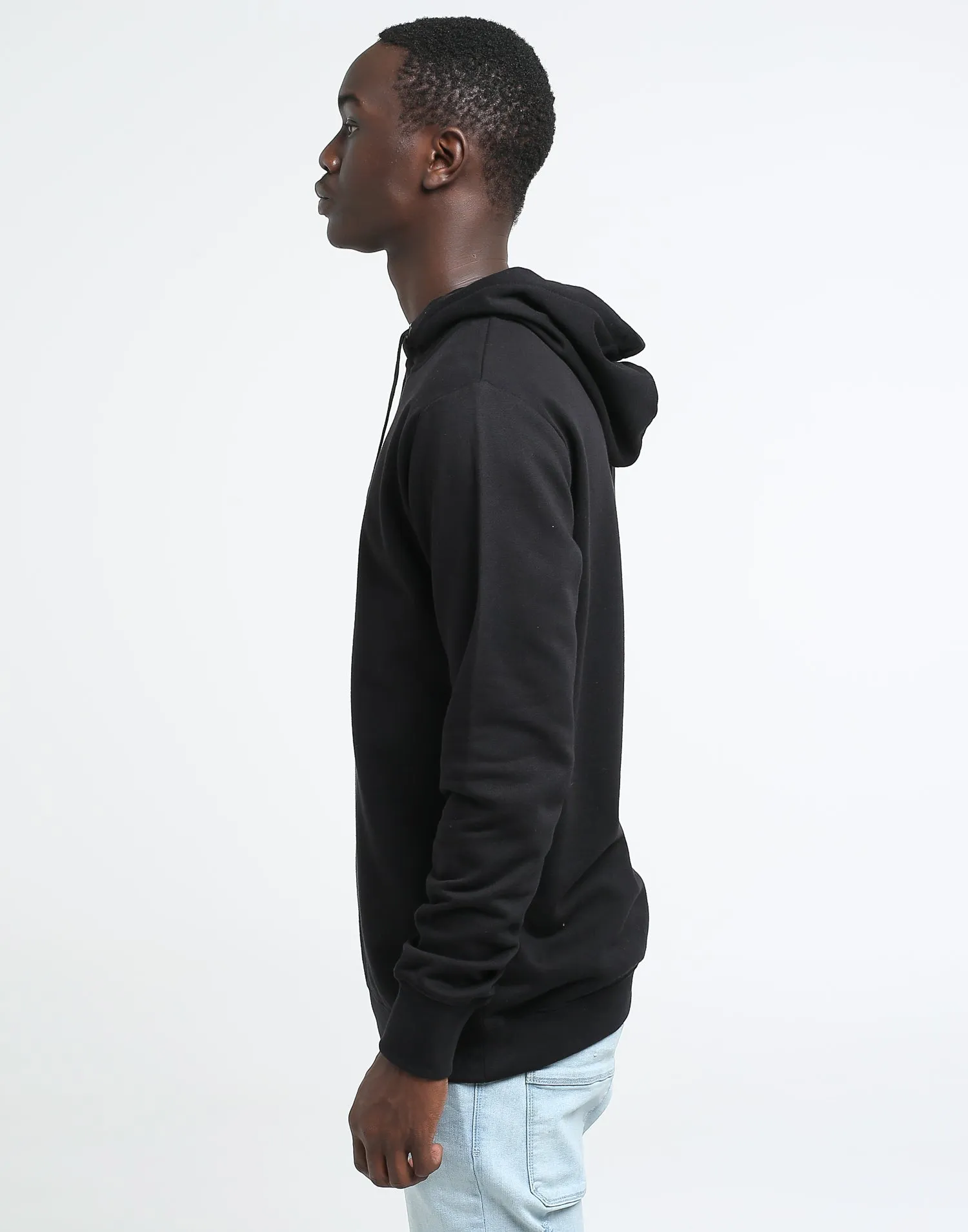 Elevn Script Box Hoodie Black